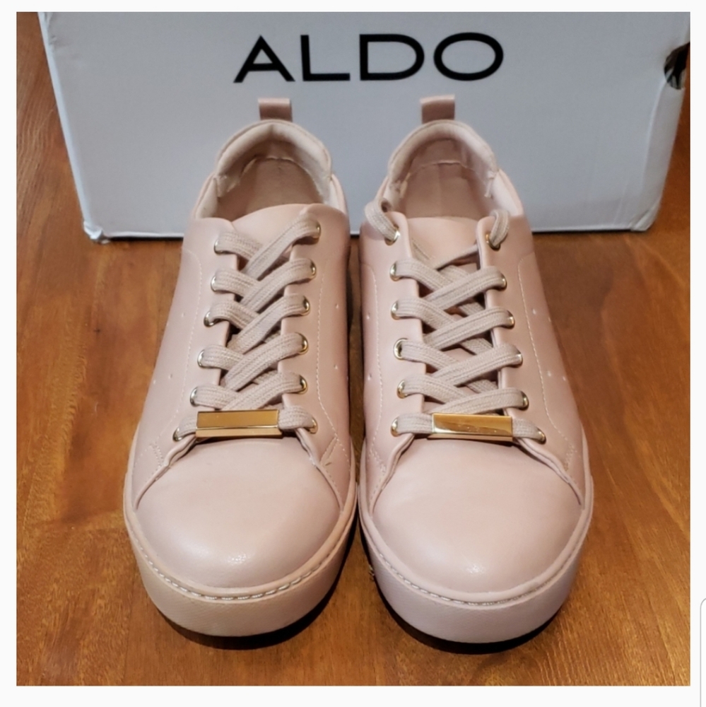 Aldo pink leather sneakers - Picture 1 of 6